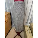 mini houndstooth straight skirt sz 10 Black Photo 7