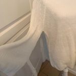 Womens Medium Project Naadam White Acrylic Knit Sweater With Bow Photo 2