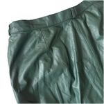 LORD & TAYLOR Women Green Straight Soft Genuine 100% Leather Pants VTG Sz 16 Black Photo 9