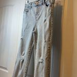 Kendall + Kylie Kendall + KY The Icon High Rise Denim Jeans Sz 9 Straight Leg Casual Distressed Photo 9