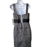 NWT THEIA 2 Metallic Striped Sheath Sleeveless Dress Photo 11