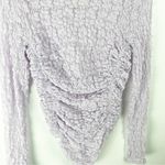 Free People INTIMATELY  Lavender Sheer Long Sleeves Mock Neck Bodysuit Size Small Photo 9