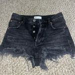 ZARA Black Denim Shorts Photo 0