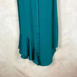 Rachel Roy Emerald Green Flounce-Hem Shirtdress Size MEDIUM Photo 5