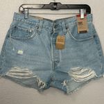 Levi's Levi’s 501 Distressed Light Wash Shorts Size 32 NWT Photo 0