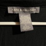 Kate and Mallory Ruffled Black Top Women’s Size XL Whimsy Goth Flutter Sleeve Photo 2