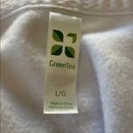 Green Tea TGIF Weekend Graphic Sweatshirt White Crewneck Size Large Photo 1