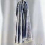 West Loop  Blue & White Striped Scarf​ Photo 1