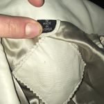 Jacqueline Ferrar S white 100% leather vintage long coat Photo 4