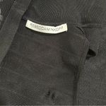 Rebecca Minkoff  Black Floral Sleeveless Cropped Top Full Zip Back Shirt Size XS Photo 4