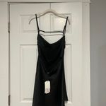 ZARA Black Satin Mini Dress Photo 1