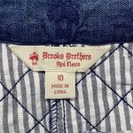 Brooks Brothers Red Fleece skirt Womens 10 Quilted Denim side zip Photo 4