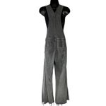Aerie  Wide Leg Overalls Size Small Smoked Gray Photo 3