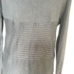 Nicole Miller Sweater Cardigan Open NWT SZ Med Gray Shawl Collar Drapery Boho Photo 4