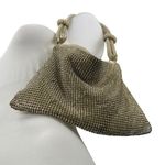 Gold Knotted Strap Rhinestone Beaded Sparkly Chic Evening Shoulder Handbag OS Photo 4