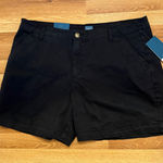 JAG Jeans Chino Shorts Women's 22W Black‎ Plus Size Stretch Mid Rise NWT Black Photo 0