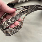 Anthropologie 🔥 Genuine Leather Snakeskin Fringe Belt – M/L – Rare Style! 🔥 Photo 4