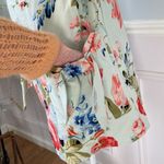 Nanette Lepore Size 4 Belle Fleur Strapless Floral Dress Tie Pockets Linen Silk Photo 7