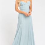 Show Me Your Mumu Godshaw Goddess Blue Maxi A-line Bridesmaid Dress Gown Size S Photo 0