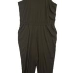 Old Navy Active Jumpsuit Womens 2XL Olive Green StretchTech Sleeveless Pockets Photo 0