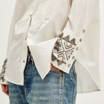 Free People NWT All The Shine Shirt in Clean Ivory Photo 1