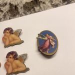 Lot Of 4 Brooch Pins Angels, Cherubs Photo 2