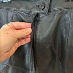 Avanti Vintage  Black Suede Leather Midi Skirt 8 Photo 3