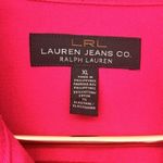 Ralph Lauren Lauren  Denim Jacket Womens Hot Pink Jean Trucker XL Photo 2