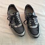 Voile Blanche leather nylon textile sneakers black silver Size 37 US 7 Photo 1