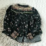 Free People  Paloma Top in Black Floral OB1239056 Photo 1