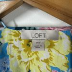 Ann Taylor Loft Kimono Women M/L Blue Floral Cover Up Coastal Boho Festival Size L Photo 2