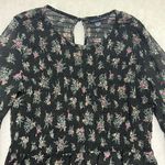 American Eagle  Floral Bohemian Bell Sleeve Shirt Women’s Sz XSmall Sheer Flowy Photo 4