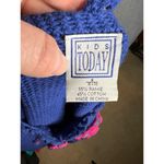 Cardigan sweater vintage1980s hearts bright playful Blue Photo 8