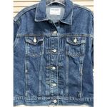 Old Navy  Dark Wash Denim Jacket Size Small Pockets Button Up Collar‎ Cotton Photo 1