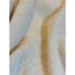 H&M  Cream Sparkle Knit Sweater Long Sleeve Crew Neck Shimmer Women Size Medium Photo 2