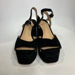 Antonio Melani Bonny platform block heel sandals black suede women's size 7.5 Photo 1