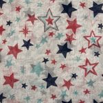 Self Esteem  Red White & Blue Star Print Sheer Mesh Infinity Scarf – 29” USA Photo 2