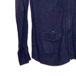 Banana Republic Rabbit Hair Full Zip Hoodie Sweater Women Large Button Pocket Photo 4