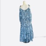 NWT Taylor Floral Cold Dress Tired Maxi Dress Blue Size 22W Photo 5