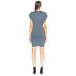 Isabel Marant Etoile Roxane Draped Jersey Dress Slate Blue Size 34 USA Size 2 Photo 6
