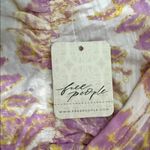 Free People  Floral Cropped Ruched Women's Top Photo 1
