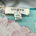 Umgee S/M cottagecore Floral Boho Kimono Beach Swim Cover-Up FLAWED oversized Photo 1