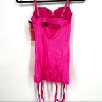 Seven Til’ Midnight‎ Lingerie Set Pink lace Garter & Thong small NWT Photo 3