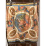 None NWOT Korean Tapestry Scarf Print Mini Skirt size 0 Photo 2