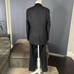 Women’s Black Slim Fit 3 Piece Formal Tuxedo Pant Suit Peak Lapel Size 6 NEW Photo 2