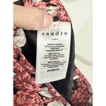 Sandro Paris Daniela High Waisted Floral Mini Pencil Skirt Pink Women's Size 1 Photo 4