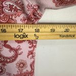 Lands' End Top S Pink Paisley Preppy Boho Romantic Soft Girl Relaxed Fit Classic Photo 4