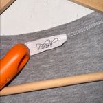 Plush Boutique blouse dolman sleeve handkerchief short sleeve leopard large soft Gray Photo 1