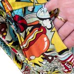 Fun Comic Book Pop Sleeveless Fit & Flare Retro Above Knee Dress Women’s S White Photo 8