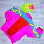 Vintage neon 80s 90s y2k fresh prince deer mountain ski jacket / hat 12 jacket Green Photo 8
